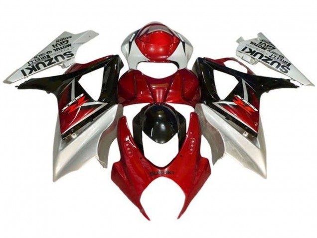 Compra Carenados Moto Suzuki GSXR 1000 2007-2008 - Rojo Negro Plata