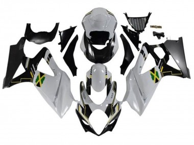 Compra Carenados Moto Suzuki GSXR 1000 2007-2008 - Blanco Negro Jamaica