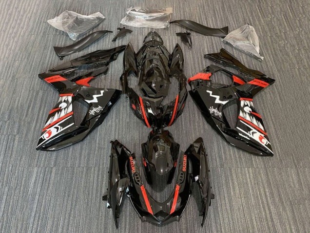 Compra Carenados Moto Suzuki GSXR 1000 2009-2016 - Negro Rojo Blanco Jaws Tiburón
