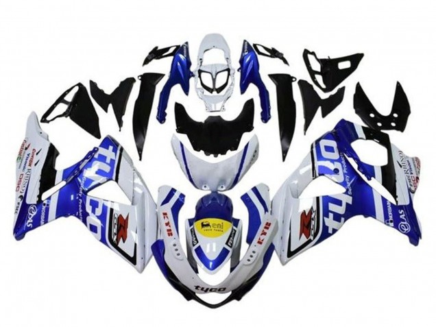 Compra Carenados Moto Suzuki GSXR 1000 2009-2016 - Blanco Azul Amarillo Negro Tyco