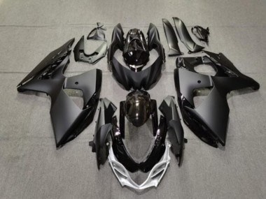 Compra Carenados Moto Suzuki GSXR 1000 2009-2016 - Negro Mate Negro Brillante Plata