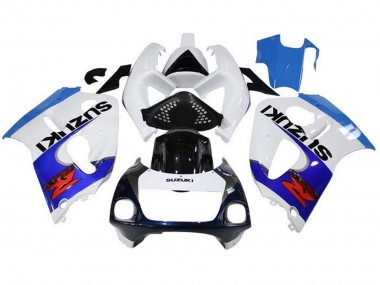 Compra Carenados Moto Suzuki GSXR 600 / GSXR 750 1996-2000 - Blanco Triple Azul Negro Rojo
