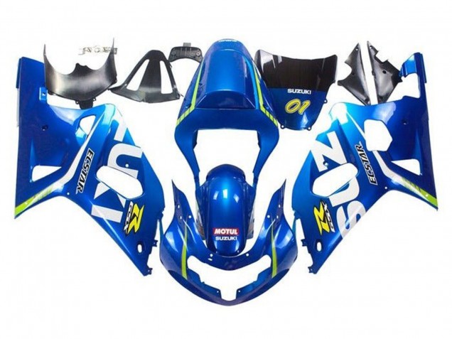 Compra Carenados Moto Suzuki GSXR 600 / GSXR 750 2001-2003 - Azul Amarillo Verde Blanco
