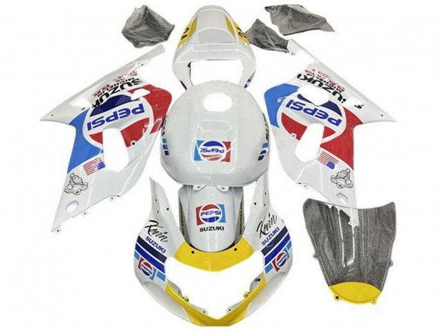Compra Carenados Moto Suzuki GSXR 600 / GSXR 750 2001-2003 - Blanco Azul Rojo Amarillo Pepsi