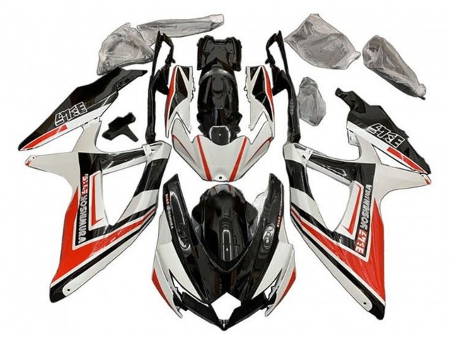 Compra Carenados Moto Suzuki GSXR 600 / GSXR 750 2008-2010 - Blanco Naranja Negro Brillante Yoshimura