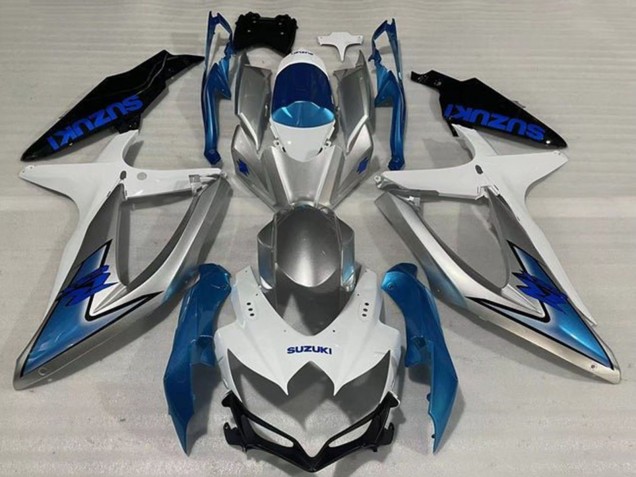 Compra Carenados Moto Suzuki GSXR 600 / GSXR 750 2008-2010 - Blanco Plata Azul Claro Negro