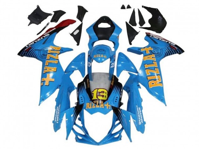 Compra Carenados Moto Suzuki GSXR 600 / GSXR 750 2011-2024 - Azul Amarillo Rojo Negro Rizla 13
