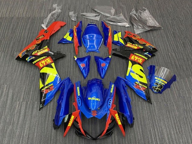 Compra Carenados Moto Suzuki GSXR 600 / GSXR 750 2011-2024 - Azul Rojo Amarillo Negro
