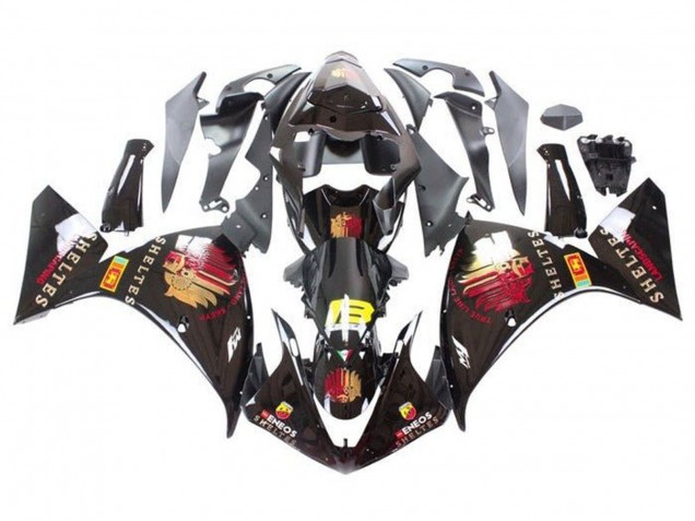 Compra Carenados Moto Yamaha YZF 1000 R1 2009-2011 - Negro Brillante Rojo Amarillo Sheltes