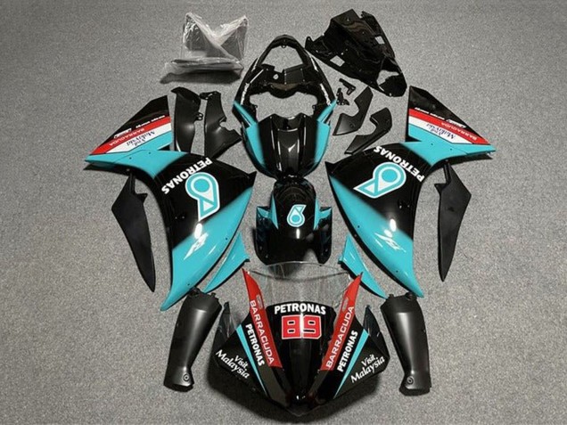 Compra Carenados Moto Yamaha YZF 1000 R1 2009-2011 - Negro Brillante Azul Claro Rojo Petronas
