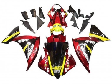 Compra Carenados Moto Yamaha YZF 1000 R1 2009-2011 - Rojo Amarillo Negro Tiburón