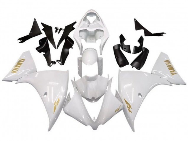 Compra Carenados Moto Yamaha YZF 1000 R1 2009-2011 - Blanco Oro Calcomanía