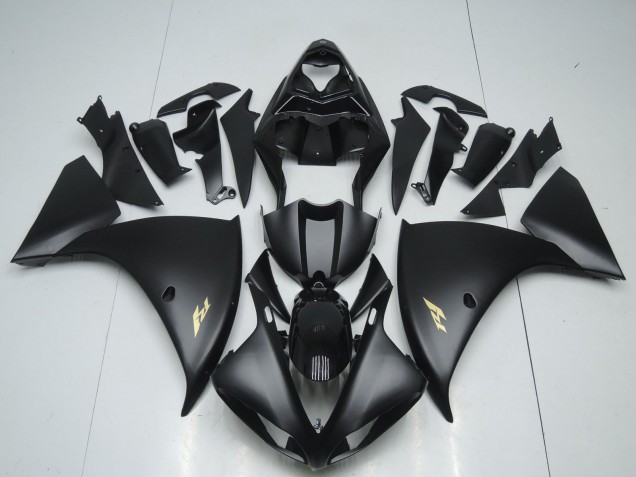 Compra Carenados Moto Yamaha YZF 1000 R1 2009-2011 - Negro Mate Oro Calcomanía