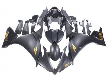 Compra Carenados Moto Yamaha YZF 1000 R1 2009-2011 - Negro Mate Oro Calcomanías