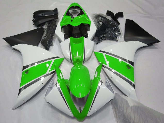 Compra Carenados Moto Yamaha YZF 1000 R1 2009-2011 - Blanco Verde Negro Mate