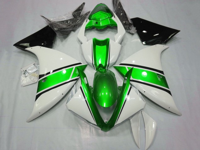 Compra Carenados Moto Yamaha YZF 1000 R1 2009-2011 - Blanco Verde Metalizado Negro