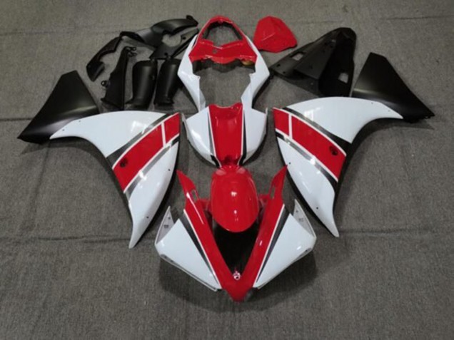 Compra Carenados Moto Yamaha YZF 1000 R1 2012-2014 - Rojo Blanco Negro Mate