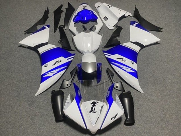 Compra Carenados Moto Yamaha YZF 1000 R1 2012-2014 - Blanco Azul Negro Plata Raya