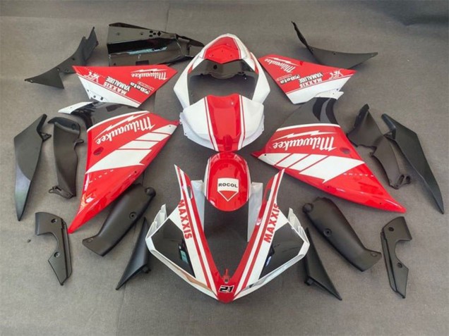 Compra Carenados Moto Yamaha YZF 1000 R1 2012-2014 - Blanco Rojo Milwaukee Rocol Maxxis