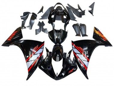 Compra Carenados Moto Yamaha YZF 1000 R1 2012-2014 - Negro Brillante Plata Rojo Raya