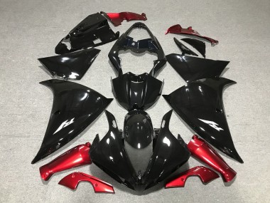 Compra Carenados Moto Yamaha YZF 1000 R1 2012-2014 - Negro Brillante Rojo