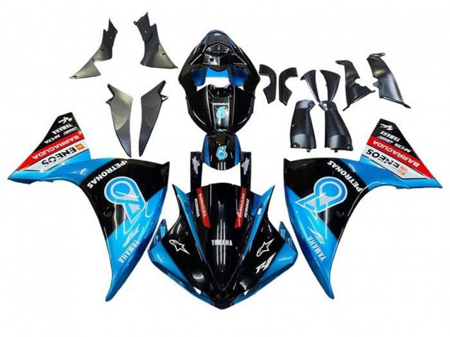 Compra Carenados Moto Yamaha YZF 1000 R1 2012-2014 - Negro Brillante Azul Blanco Rojo Petronas ENEOS Barracuda