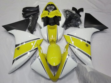 Compra Carenados Moto Yamaha YZF 1000 R1 2012-2014 - Blanco Amarillo Negro Mate
