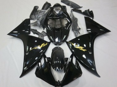 Compra Carenados Moto Yamaha YZF 1000 R1 2012-2014 - Negro Brillante Oro Calcomanías