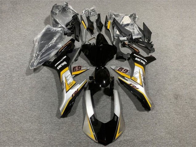 Compra Carenados Moto Yamaha YZF 1000 R1 2015-2019 - Plata Amarillo Negro Brillante
