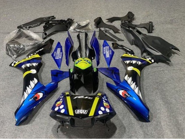 Compra Carenados Moto Yamaha YZF 1000 R1 2015-2019 - Azul Amarillo Negro Tiburón