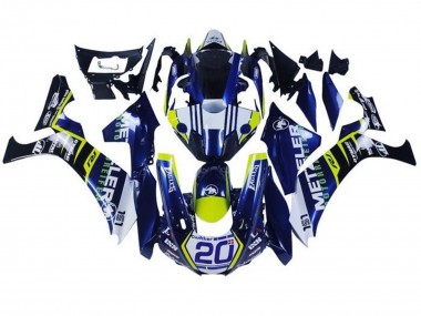 Compra Carenados Moto Yamaha YZF 1000 R1 2015-2019 - Blanco Azul Amarillo Negro