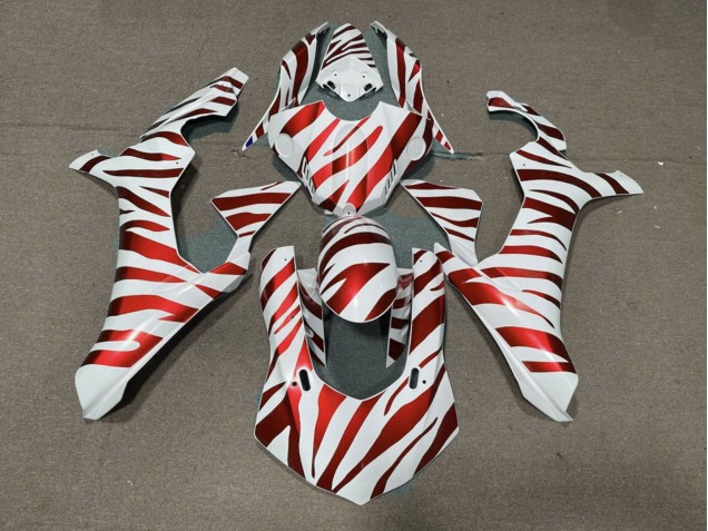 Compra Carenados Moto Yamaha YZF 1000 R1 2015-2019 - Blanco Rojo Cebra