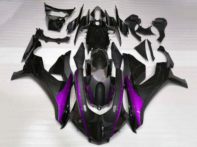 Compra Carenados Moto Yamaha YZF 1000 R1 2015-2019 - Falso FibraCarbono Púrpura