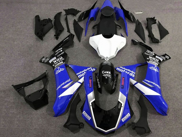 Compra Carenados Moto Yamaha YZF 1000 R1 2015-2019 - Azul Blanco Negro Brillante