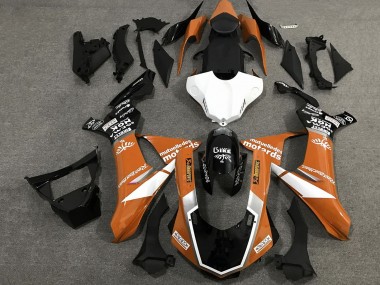 Compra Carenados Moto Yamaha YZF 1000 R1 2015-2019 - Naranja Blanco Negro Brillante