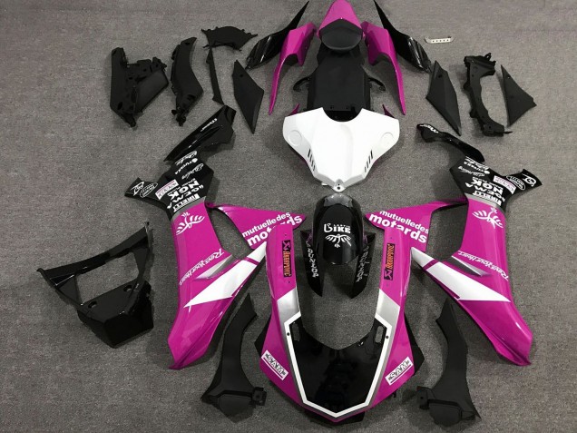 Compra Carenados Moto Yamaha YZF 1000 R1 2015-2019 - Rosa Blanco Negro Brillante