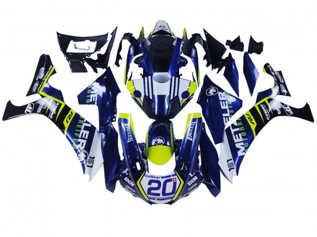 Compra Carenados Moto Yamaha YZF 1000 R1 2020-2025 - Blanco Azul Amarillo Negro