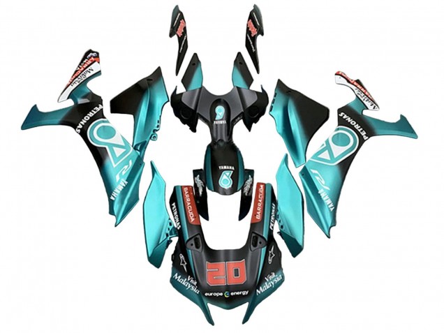 Compra Carenados Moto Yamaha YZF 1000 R1 2020-2025 - Turquesa Azul Negro Mate Petronas