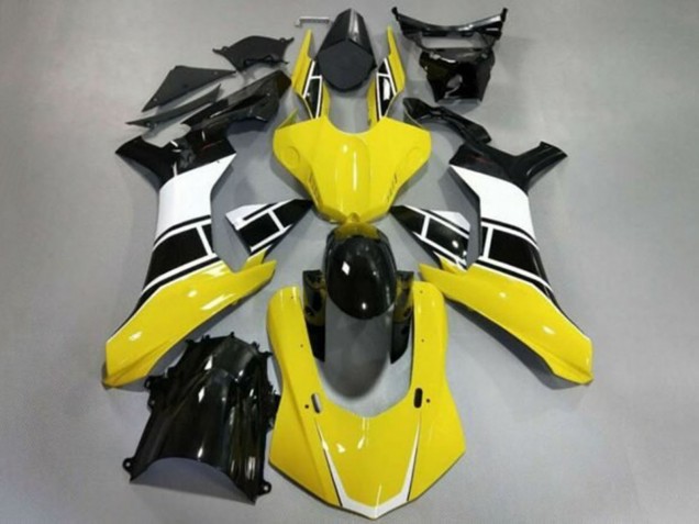 Compra Carenados Moto Yamaha YZF 1000 R1 2020-2025 - Amarillo Blanco Negro Brillante