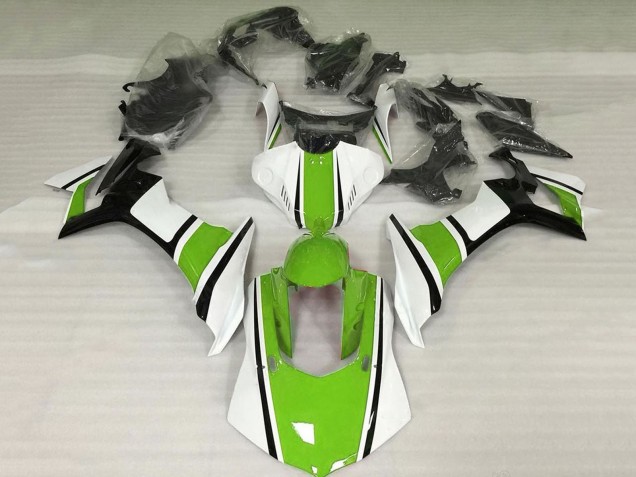 Compra Carenado Moto Yamaha YZF 1000 R1 2020-2025 - Blanco Verde Negro Brillante