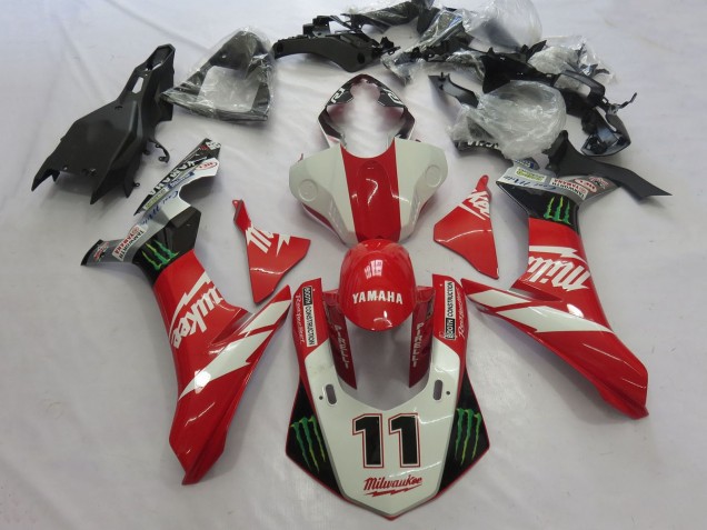 Compra Carenados Moto Yamaha YZF 1000 R1 2020-2025 - Blanco Rojo Negro Verde Monstruo Milwaukee