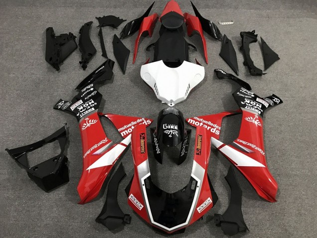 Compra Carenados Moto Yamaha YZF 1000 R1 2020-2025 - Rojo Blanco Negro Brillante Sam