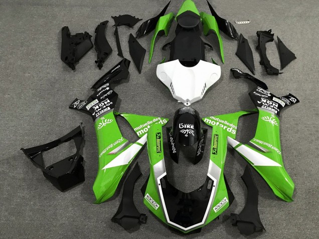 Compra Carenados Moto Yamaha YZF 1000 R1 2020-2025 - Verde Blanco Negro Brillante Sam