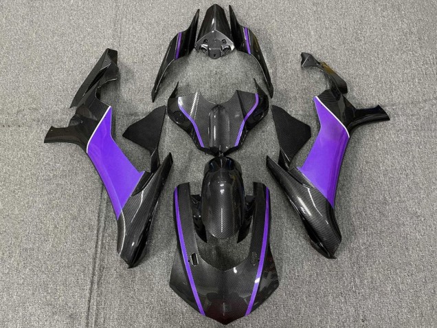 Compra Carenados Moto Yamaha YZF 1000 R1 2020-2025 - Falso FibraCarbono Púrpura