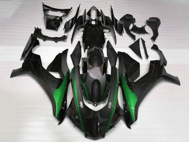 Compra Carenados Moto Yamaha YZF 1000 R1 2020-2025 - Falso FibraCarbono Verde