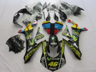 Compra Carenados Moto Yamaha YZF 1000 R1 2020-2025 - Amarillo Azul Rojo Negro Verde MoviStar Monstruo Semakin Didepan