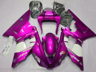 Compra Carenados Moto Yamaha YZF 1000 R1 2000-2001 - Raspberry Blanco Plata