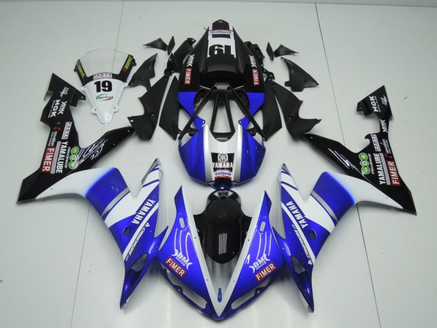 Compra Carenados Moto Yamaha YZF 1000 R1 2004-2006 - Azul Blanco Negro Fimer Yamalube