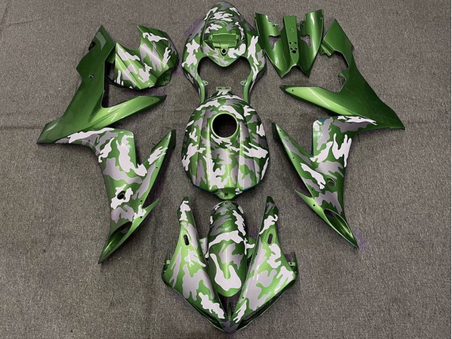 Compra Carenados Moto Yamaha YZF 1000 R1 2004-2006 - Verde Blanco Gris Camouflage