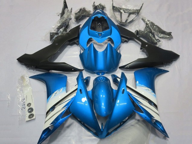 Compra Carenados Moto Yamaha YZF 1000 R1 2004-2006 - Azul Claro Blanco Negro Mate